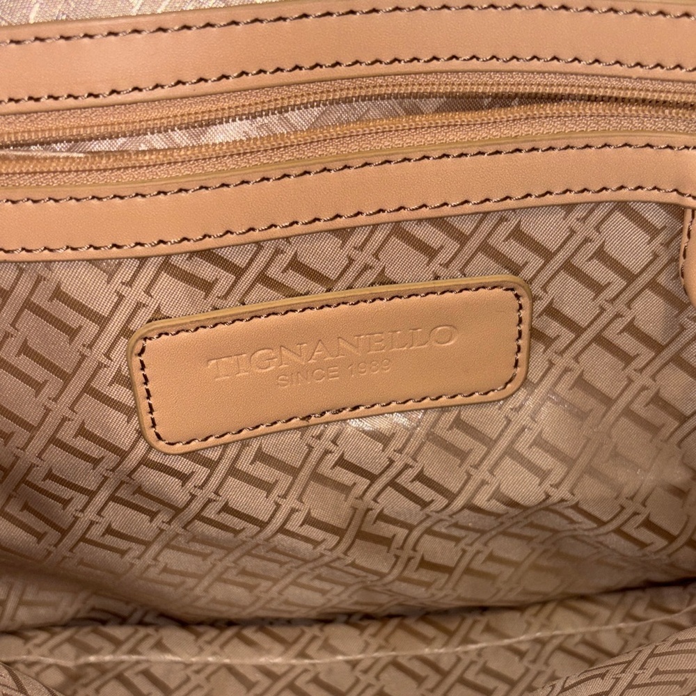 Tignanello Beige Shoulder Bag